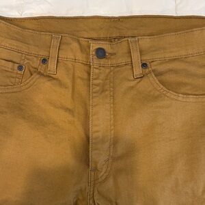 Levi's Caramel Brown Workwear Canvas Pants 505